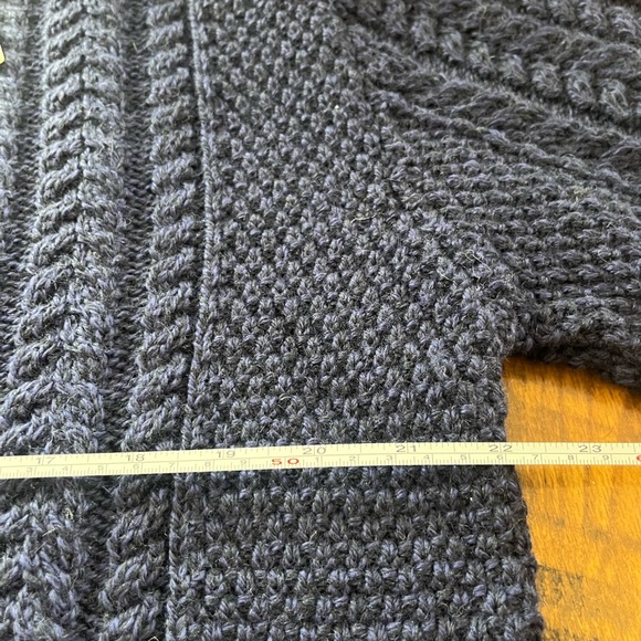 Traditional Crew Neck Aran Sweater - Picture 6 of 7